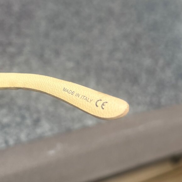 CHANEL 5129-Q 711/13 BROWN WITH BEIGE LEATHER AND BROWN GR LENSES SUNGLASSES - Picture 11 of 16